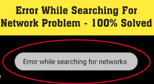 Error While Searching for Networks