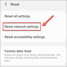 reset network settings