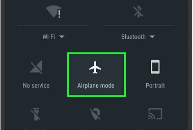 Turn on Airplane Mode and turn it off