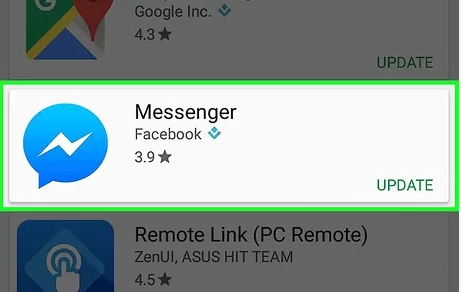 Update the Facebook Messenger App