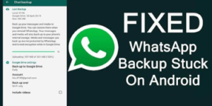 WhatsApp Backup Stuck Issue