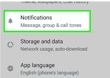 enable messgae notification