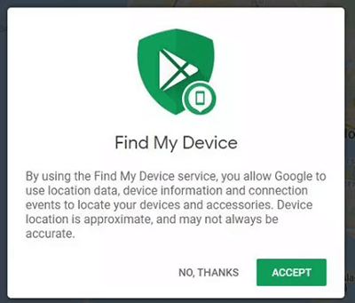 Reset your Device by using Google Find My Device: