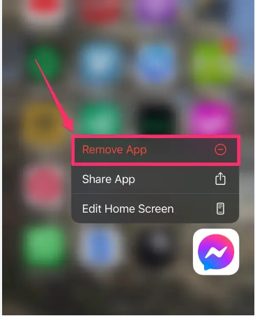 uninstall apps from iphone