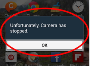 “Unfortunately Camera Has Stopped” Error