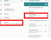 Enable USB Debugging in the Smartphone