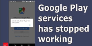 Google Play Services Has Stopped Issue