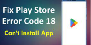 Google Play Store Error 18