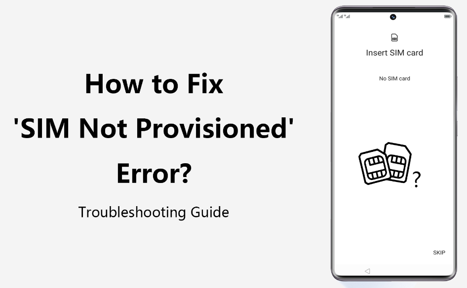 SIM not provisioned Error