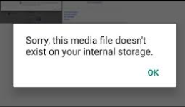 This Media File Doesn’t Exist Error