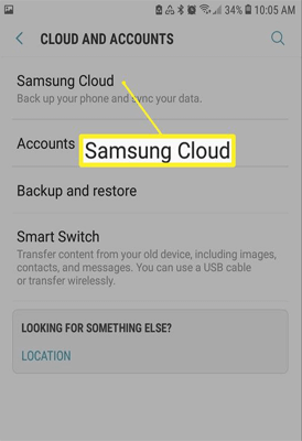 samsung cloud