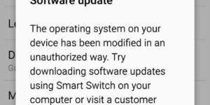 Your Device is Modified in an Unauthorized Way Issue