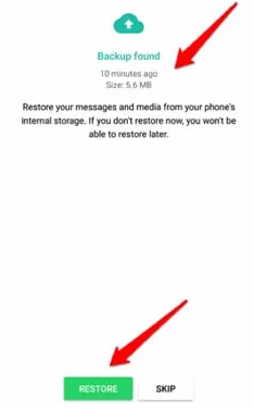 whatsapp backup