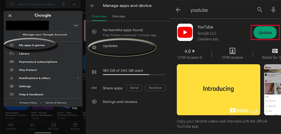 Update Youtube