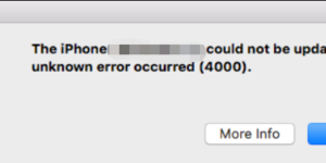 How to Get Rid of iPhone update error 4000 Immediately