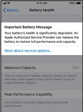 battery degraded