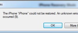 iTunes Error 9