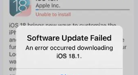 ‘iPhone Software Update Failed’ Error