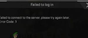 Apex Legends Mobile Error Code 3