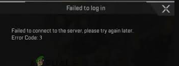 Apex Legends Mobile Error Code 3