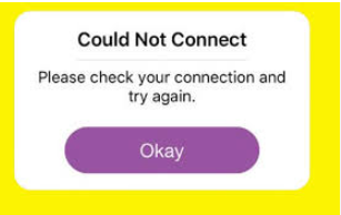 Snapchat Can’t Connect Error