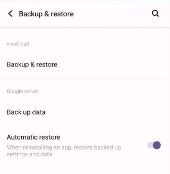 automatic restore