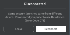 Same account launched game from different device issue